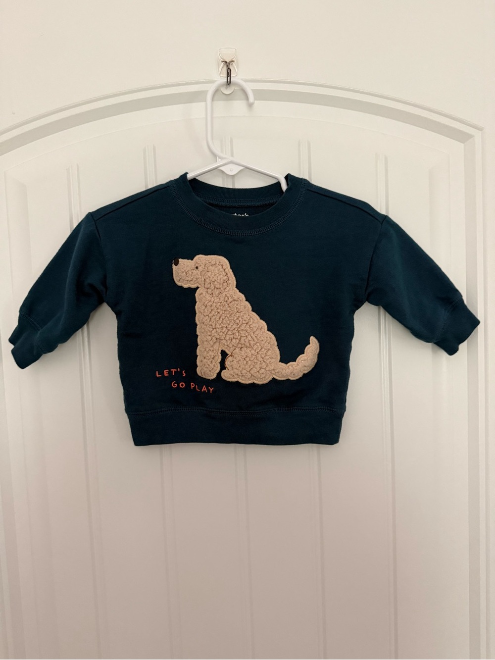 Carter's 0-3m Sweatshirt with Tan Dog